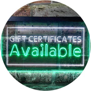 Gift Certificates Available LED Light Sign - LED Gift Works