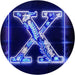 Family Name Letter X Monogram Initial LED Light Sign - Way Up Gifts