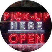 Pick Up Here Open LED Light Sign - LED Gift Works