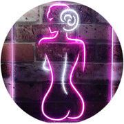 Lady Back Sexy Woman Man Cave LED Light Sign - LED Gift Works