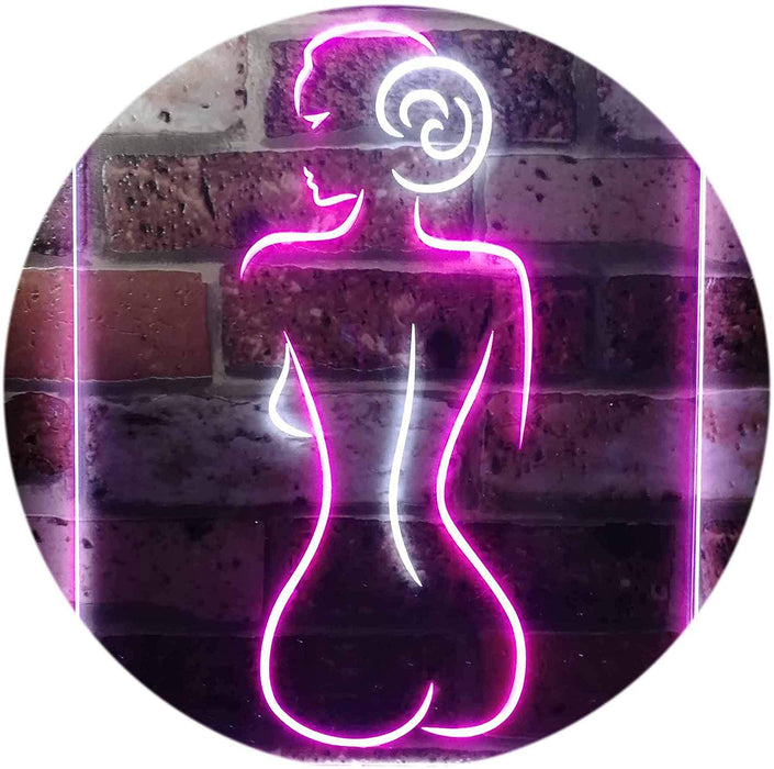 Lady Back Sexy Woman Man Cave LED Light Sign - Way Up Gifts