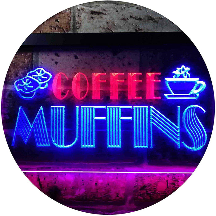 Bakery Coffee Muffins LED Light Sign - Way Up Gifts