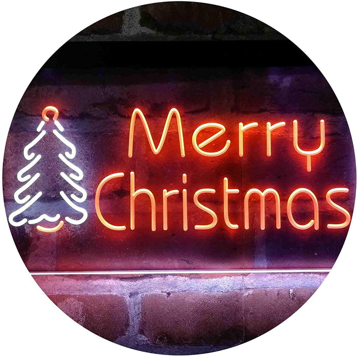 Merry Christmas Tree LED Light Sign - Way Up Gifts
