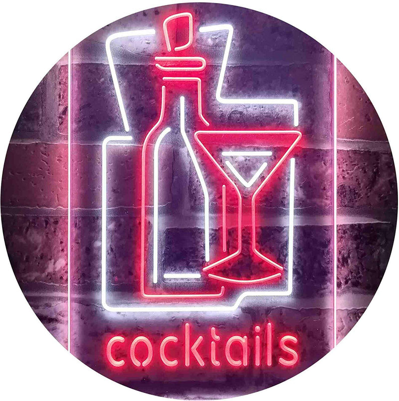 Cocktails Bar LED Light Sign - LED Gift Works