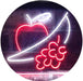 Apple Grapes Banana Grocery Fruit LED Light Sign - Way Up Gifts
