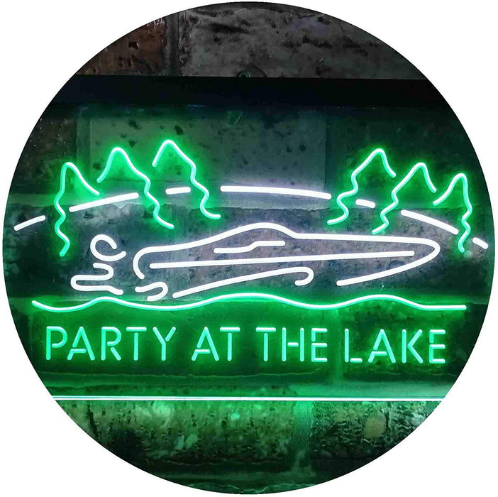 Party at The Lake Cabin Decor LED Light Sign - Way Up Gifts