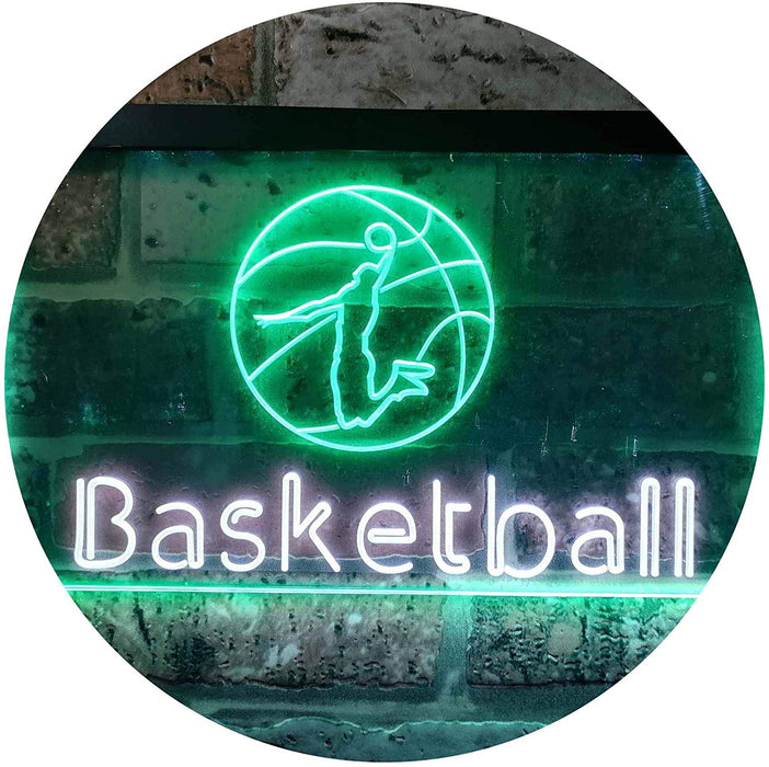 Sports Man Cave Basketball LED Light Sign - Way Up Gifts