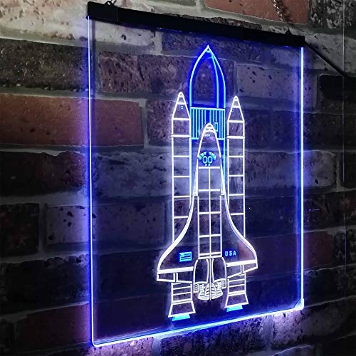 Astronaut Space Shuttle LED Light Sign - Way Up Gifts