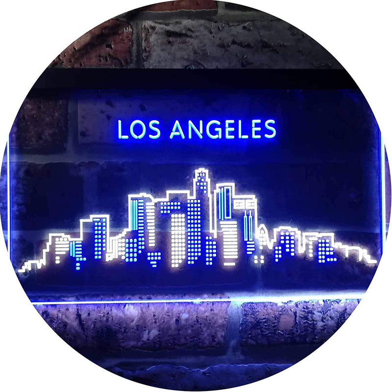 Los Angeles City Skyline LED Light Sign - LED Gift Works