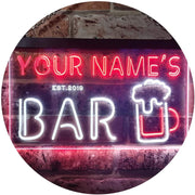 Personalized Beer Mug Bar LED Light Sign - LED Gift Works