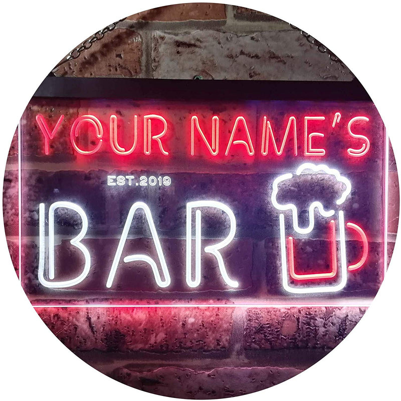 Personalized Beer Mug Bar LED Light Sign - LED Gift Works