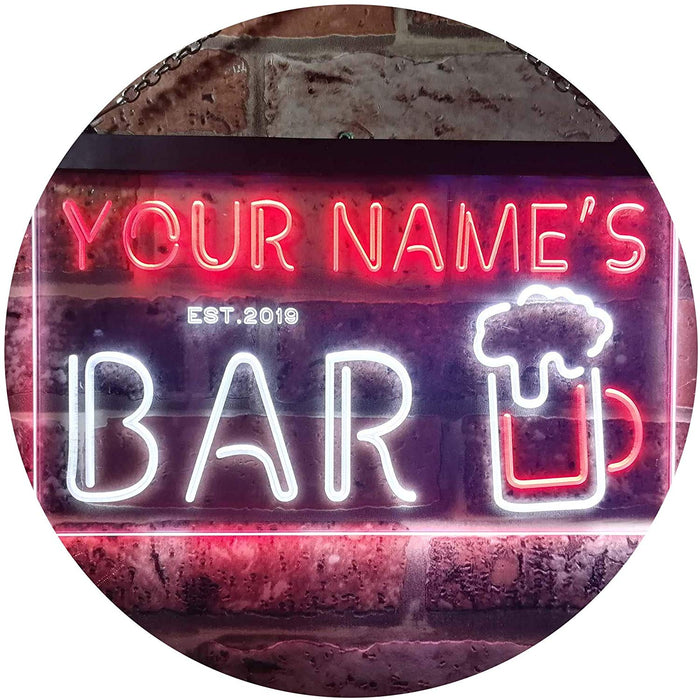 Personalized Bar LED Light Sign - Way Up Gifts