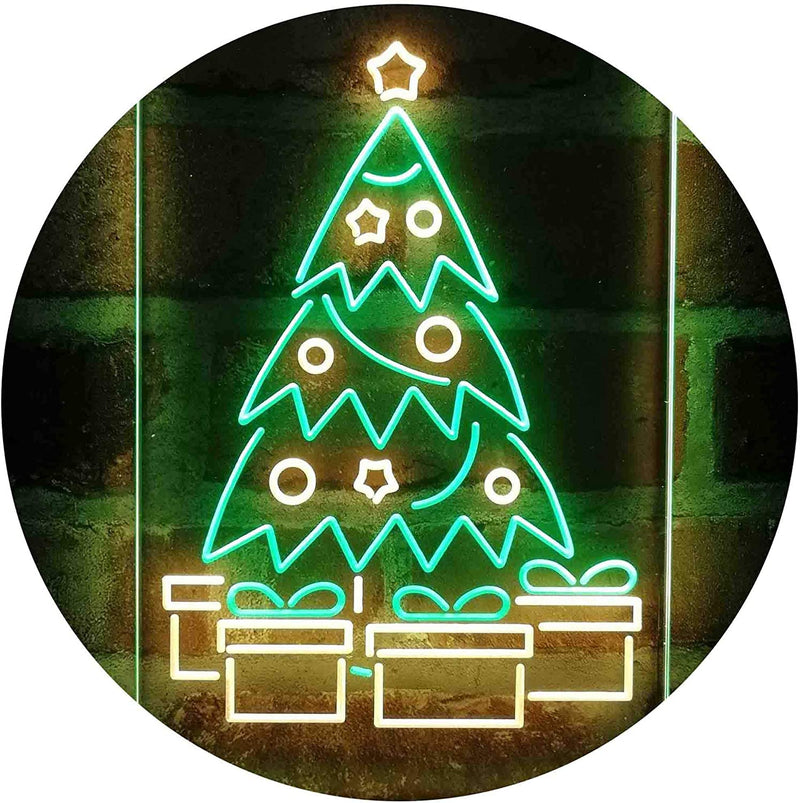 Christmas Tree Present Gifts LED Light Sign - LED Gift Works