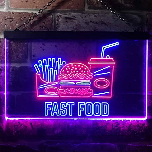 Fast Food LED Light Sign - Way Up Gifts