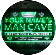 Personalized Sports Football Theme Man Cave LED Light Sign - LED Gift Works