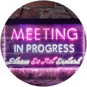 Meeting in Progress Do Not Disturb LED Light Sign - LED Gift Works
