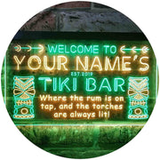 Personalized Tiki Bar LED Light Sign - LED Gift Works