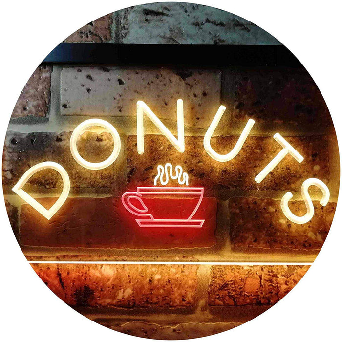 Donuts Coffee LED Light Sign - Way Up Gifts