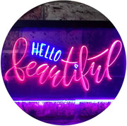 Hello Beautiful LED Light Sign - LED Gift Works