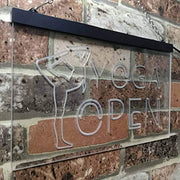 Open Yoga LED Light Sign - LED Gift Works