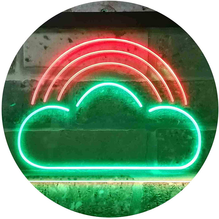 Rainbow Cloud Kids Room Decor LED Light Sign - Way Up Gifts
