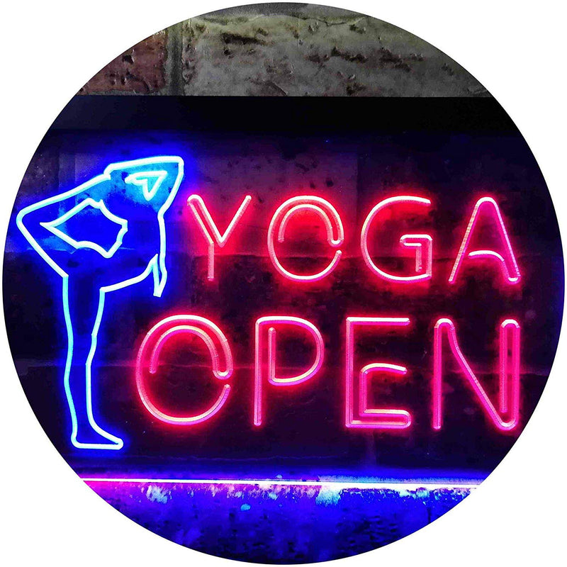 Open Yoga LED Light Sign - LED Gift Works
