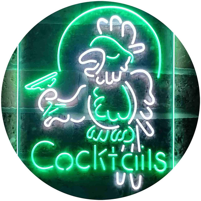 Cocktails Parrot LED Light Sign - Way Up Gifts
