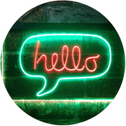Hello Quote Bubble LED Light Sign - LED Gift Works