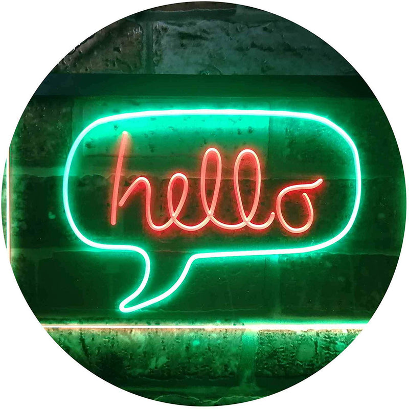 Hello Quote Bubble LED Light Sign - LED Gift Works