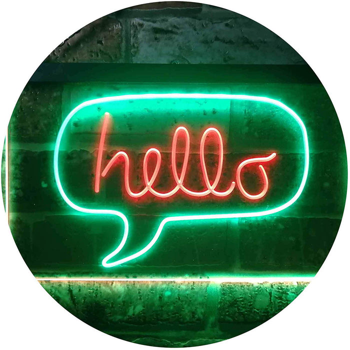 Hello Quote Bubble LED Light Sign - Way Up Gifts