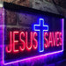 Cross Jesus Saves LED Light Sign - Way Up Gifts