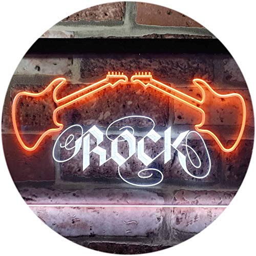 Guitars Rock Music LED Light Sign - Way Up Gifts