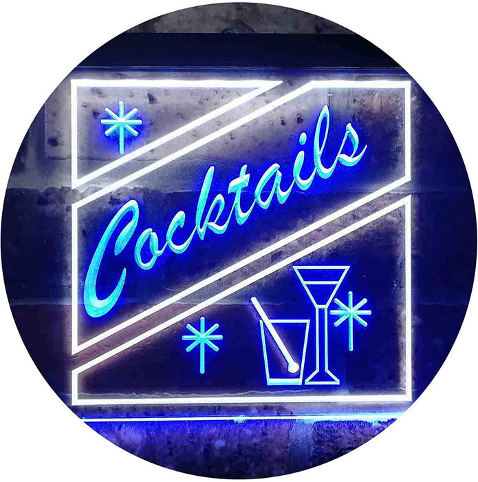 Cocktails LED Light Sign - Way Up Gifts