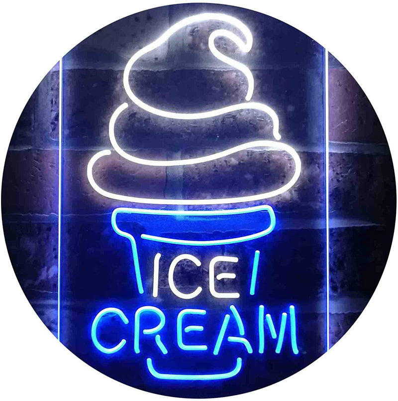 Ice Cream Cones LED Light Sign - LED Gift Works