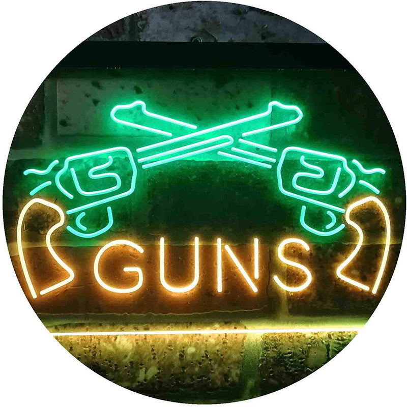 Gun Shop Guns LED Light Sign - LED Gift Works