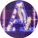 Family Name Letter A Monogram Initial LED Light Sign - Way Up Gifts