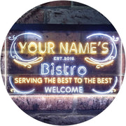Personalized Bistro LED Light Sign - LED Gift Works