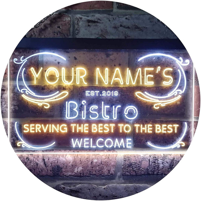 Personalized Bistro LED Light Sign - Way Up Gifts
