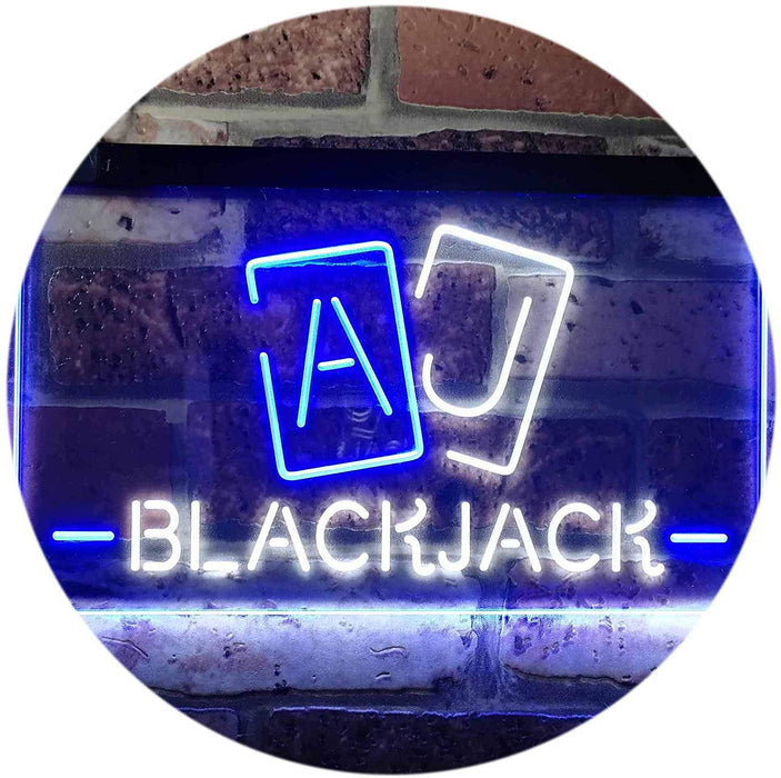 Poker Blackjack LED Light Sign - Way Up Gifts