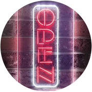 Vertical Open Sign LED Light Sign - LED Gift Works