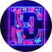 Family Name Letter E Monogram Initial LED Light Sign - Way Up Gifts