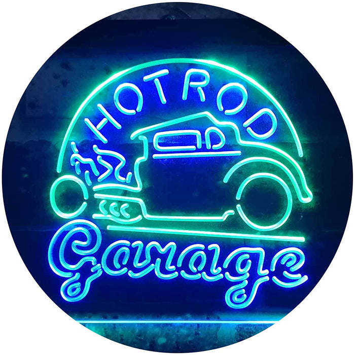 Hot Rod Garage LED Light Sign - Way Up Gifts