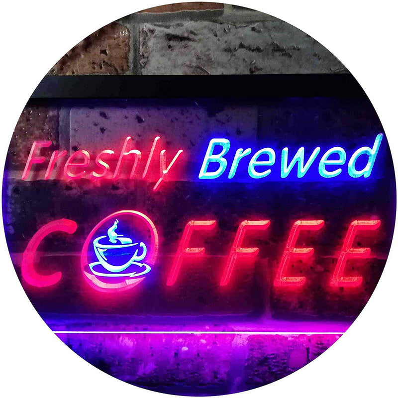 Freshly Brewed Coffee LED Light Sign - LED Gift Works