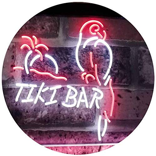 Parrot Tiki Bar LED Light Sign - LED Gift Works