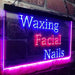 Waxing Facial Nails LED Light Sign - Way Up Gifts