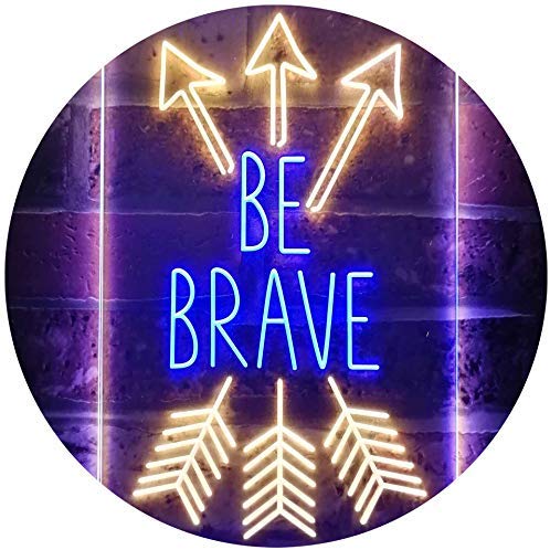 Arrows Be Brave LED Light Sign - Way Up Gifts