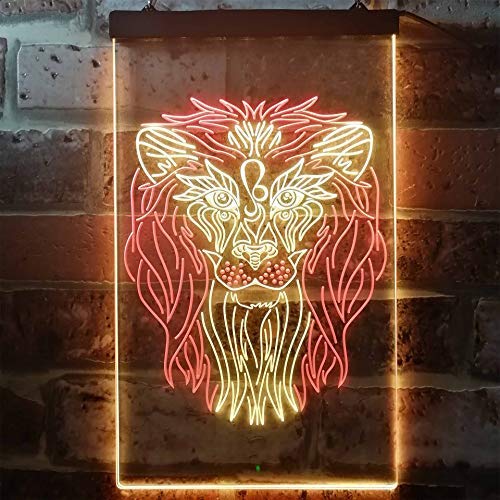 Lion Art Decor LED Light Sign - LED Gift Works