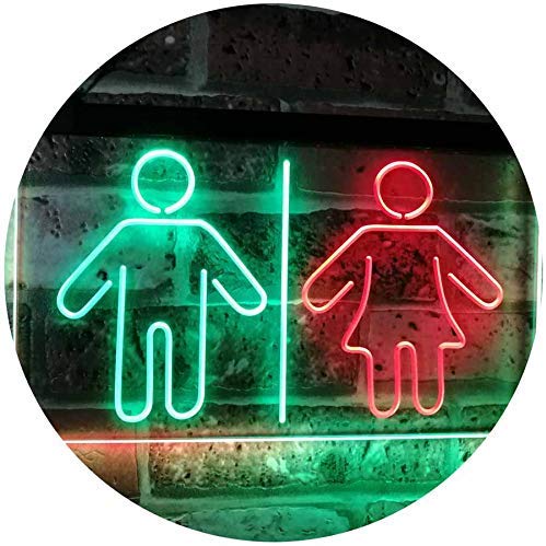 Men Women Bathroom Restroom LED Light Sign - Way Up Gifts