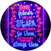 Good Friends Like Stars Always There LED Light Sign - LED Gift Works