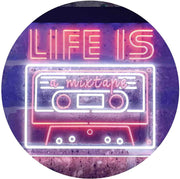 Life is a Mixtape Quotes Bedroom Decor LED Light Sign - LED Gift Works